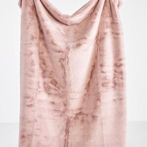 Anthropologie Sophie Faux-Fur Throw Blanket